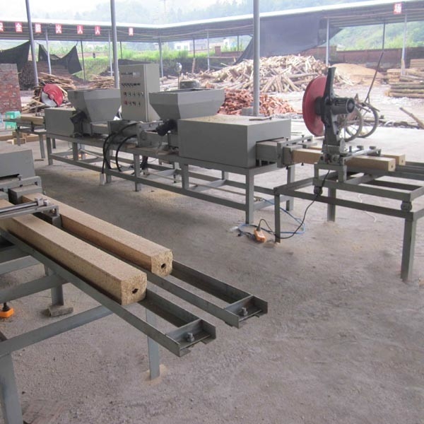 Wood Pallet Feet Production Line Sawdust Block Extruding Machine