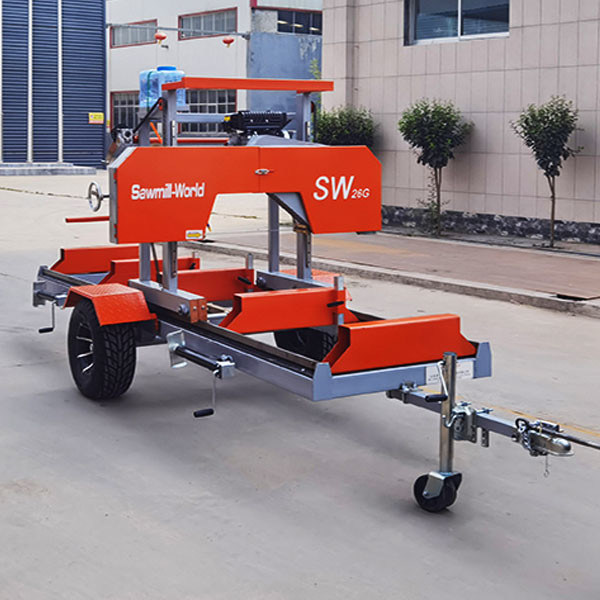 Electric Motor Driven BandSaw Mobile Timber Sawmill Machine