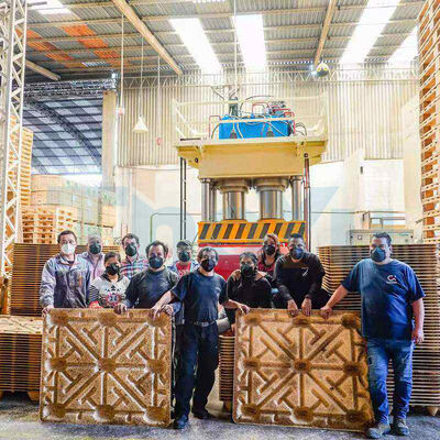 Buy Hot Press Wood Pallet Machine For Oil Palm Fruit Fiber Reuses online manufacture