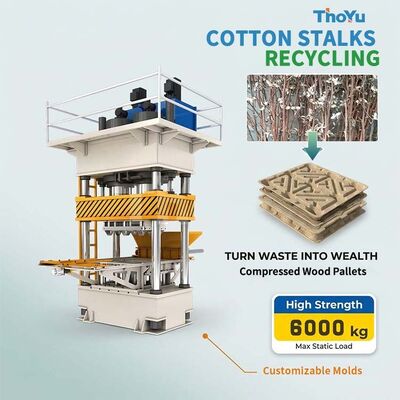 Buy No Fumigation Sugar Cane Bagasse Wood Pallet Making Machine online manufacture