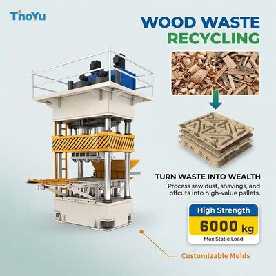Buy Shavings Wood Pallet Machine With Hydraulic Cylinder online manufacture