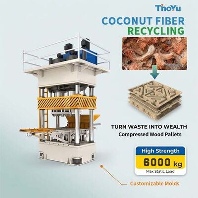 Buy 2 Tons Dynamic Load Presswood Pallet Pressed Wood Pallet Machine online manufacture