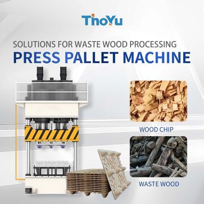 Buy 1600ton Reusable Pressed Wood Pallet Making Machine 75kW 220V online manufacture