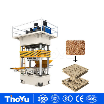 Buy 4 Way Entry Recycled Compression Molded Wood Pallet Machine online manufacture