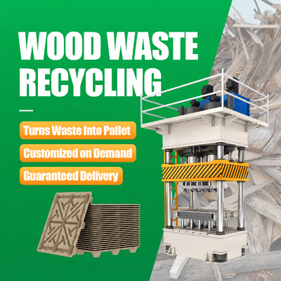 Buy 1200*1000 mm Automatic Double Molds Wood Pallet Machine in India online manufacture