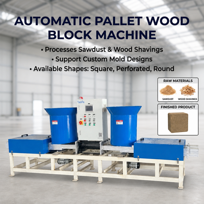 Buy Sawdust Pressed Wood Pallet Block Production Line Machine online manufacture