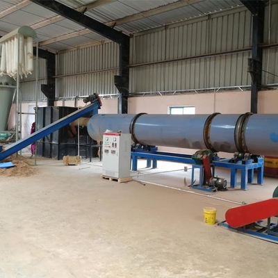 95% Drying Efficiency Three Layers Rotary Drum Wood Chip Dryer