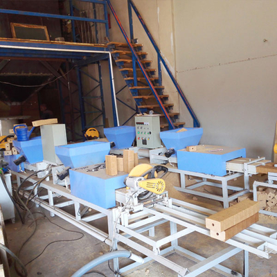 Automatic European Standard Pallet Feet Block Machine