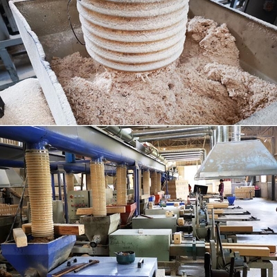 Uniform Size Moulded Wood Shavings Pallet Block Machine