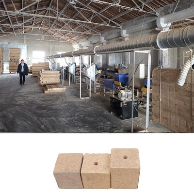 Pressed Wooden Pallet Foot Pier Blocks Making Machine