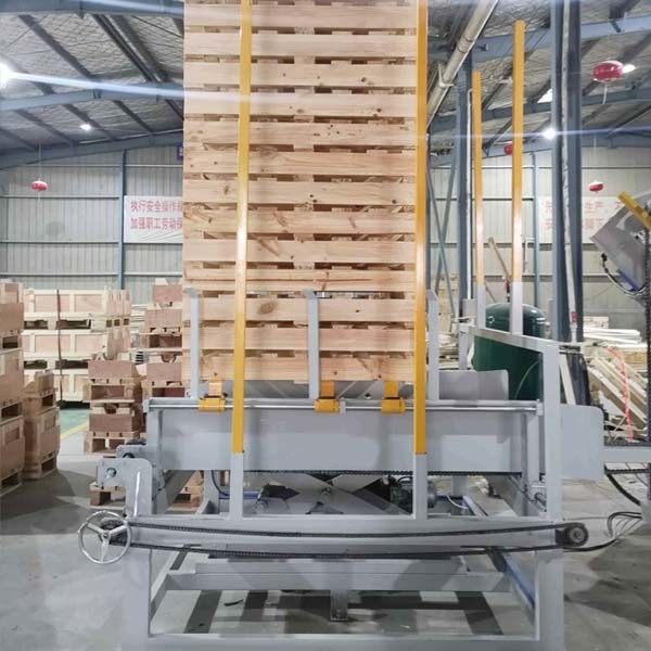 Auto Stacking Nailing Euro Block Pallet Production Machinery