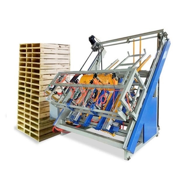 Hydraulic CNC Stringer Wooden Pallet Chief Nailing Machine