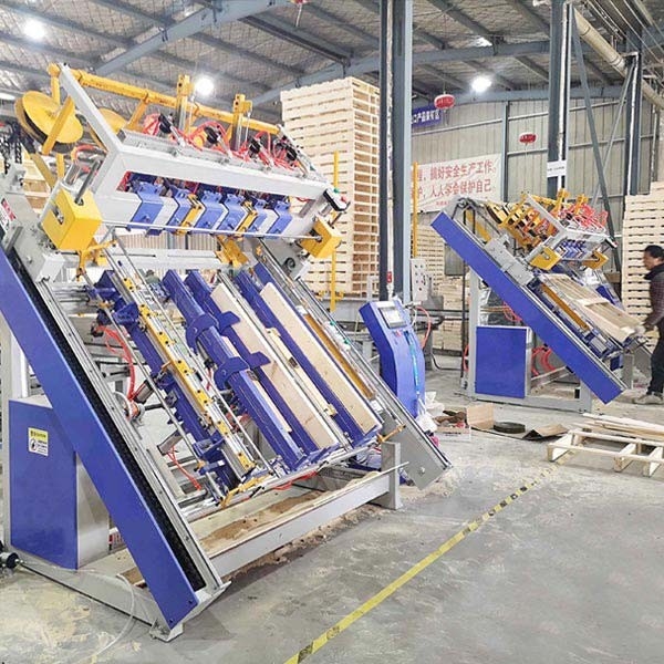 Automatic Storti Block Pallet Production Line Nailer Machine