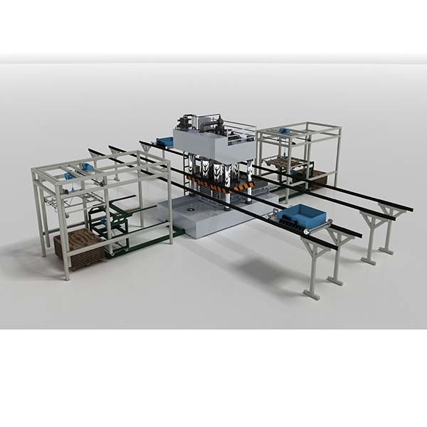 1200*1000 mm Automatic Double Molds Wood Pallet Machine in India