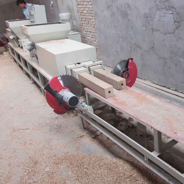 Compressed Sawdust Recycling Wood Block Making Machine
