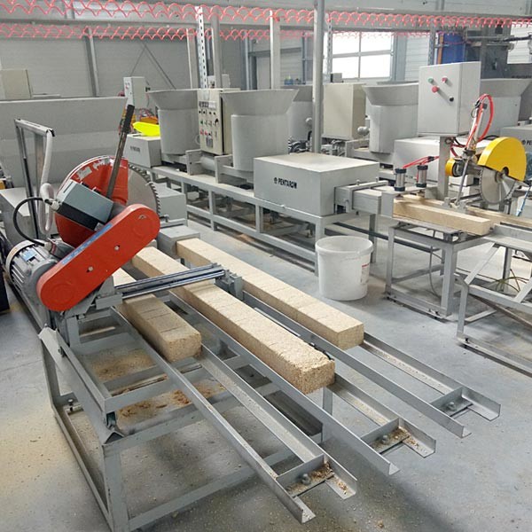Compressed Sawdust Recycling Wood Block Making Machine